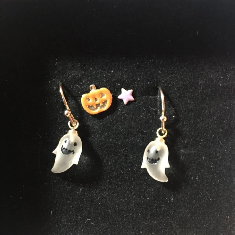 Petite delicate Halloween earrings